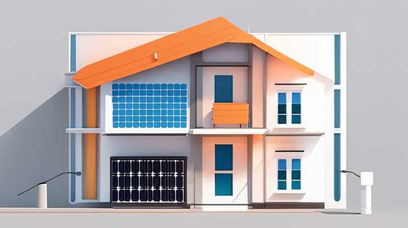 Which wires are pre-buried for wall-mounted solar panels?