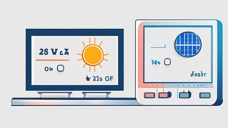 How many watts does solar 12v2a generate?