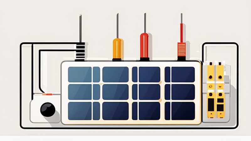 How to connect resistors on solar panels