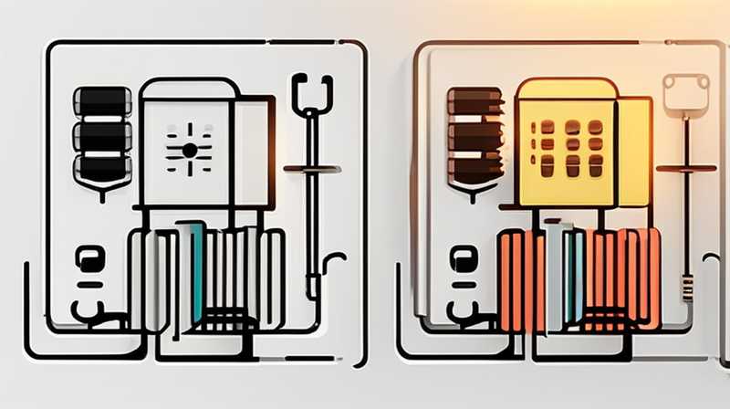 How to connect capacitor to solar lamp line