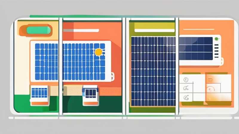 How to check the medium of wall-mounted solar panels