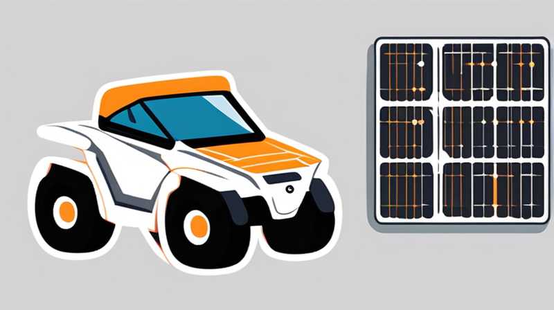 How to install solar energy on electric four-wheeler