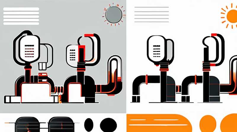 How to deal with solar control valve pipe