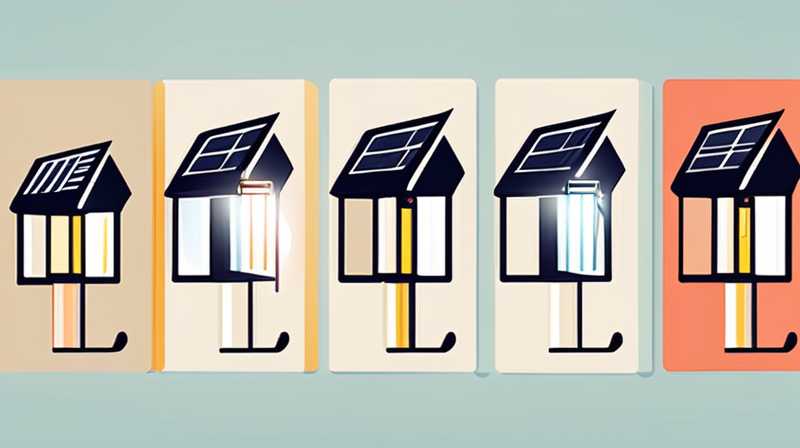 How to hang a string of solar lights on the wall