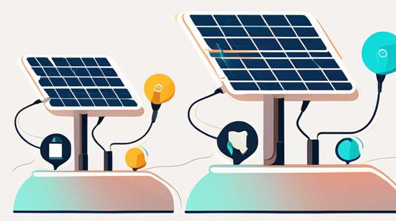 How to connect data cable to solar energy