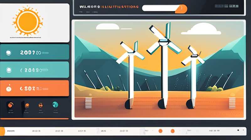 How many meters are the blades of a solar windmill?