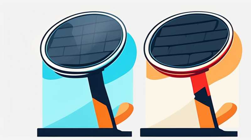 How to turn off the foldable solar light