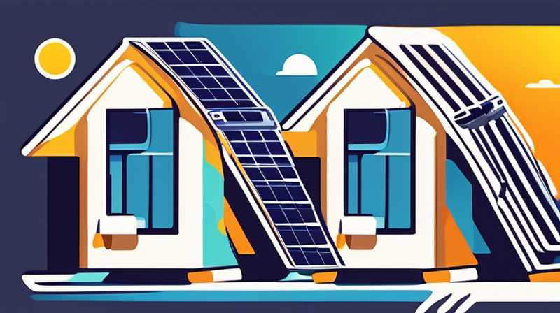 How to clean the solar panel on the slope