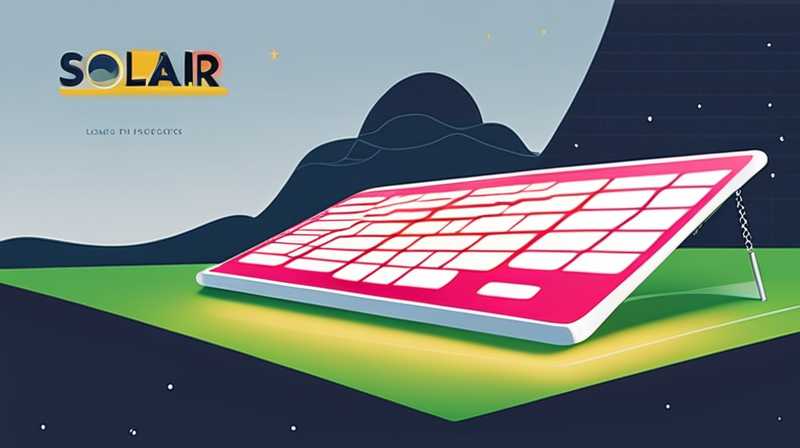 How to install solar panel lights on tablet