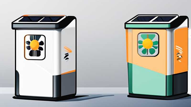 Where to install solar powered trash bins