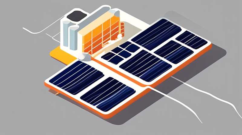 How to connect the circuits on the solar panels