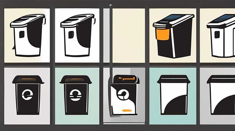 How to dismantle a solar powered trash bin