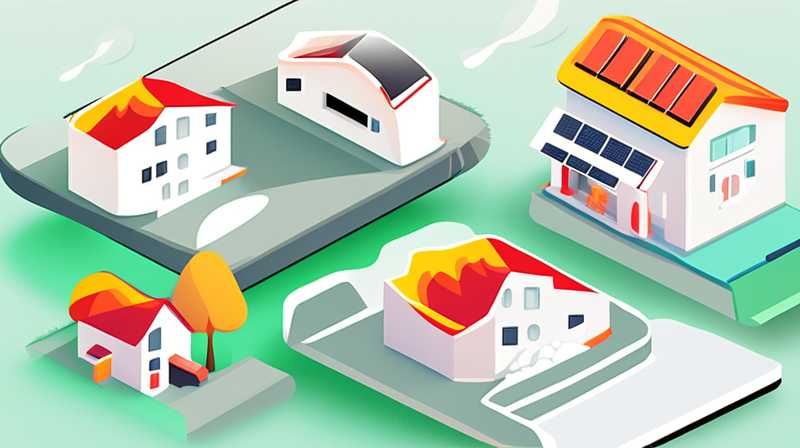 Which region uses more household solar energy?