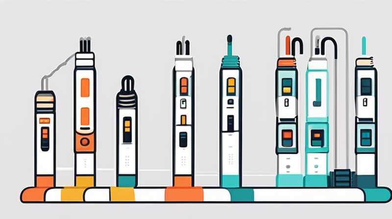 ¿Qué cables se utilizan para los gabinetes de almacenamiento de energía 215?