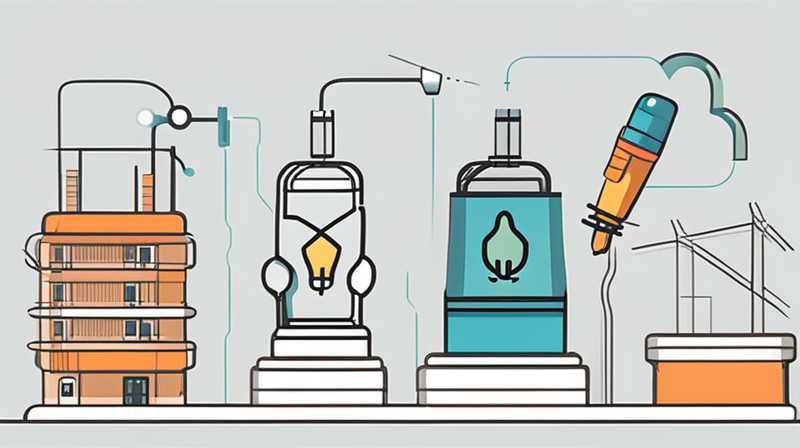 ¿Cuáles son los dibujos de una central eléctrica de almacenamiento de energía?