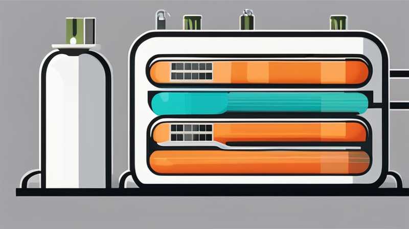 Ilustración de cómo inflar tanques de almacenamiento de energía al aire libre