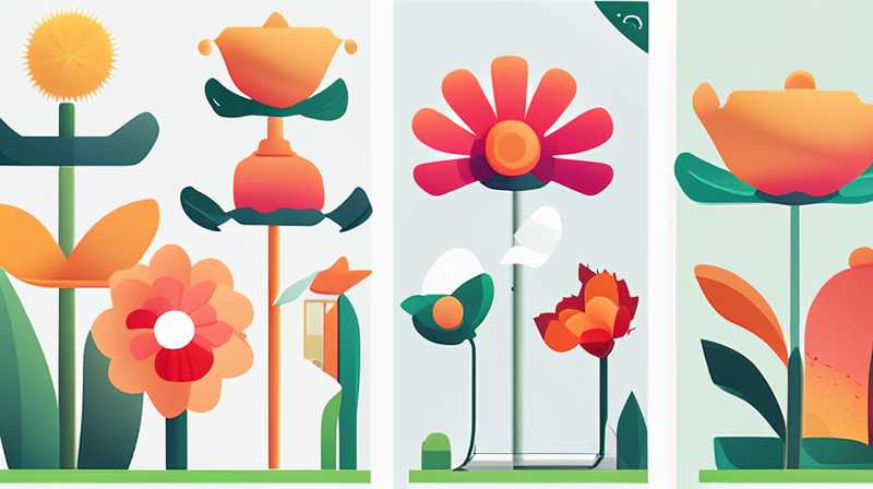 What kind of flowers can be installed with solar energy?