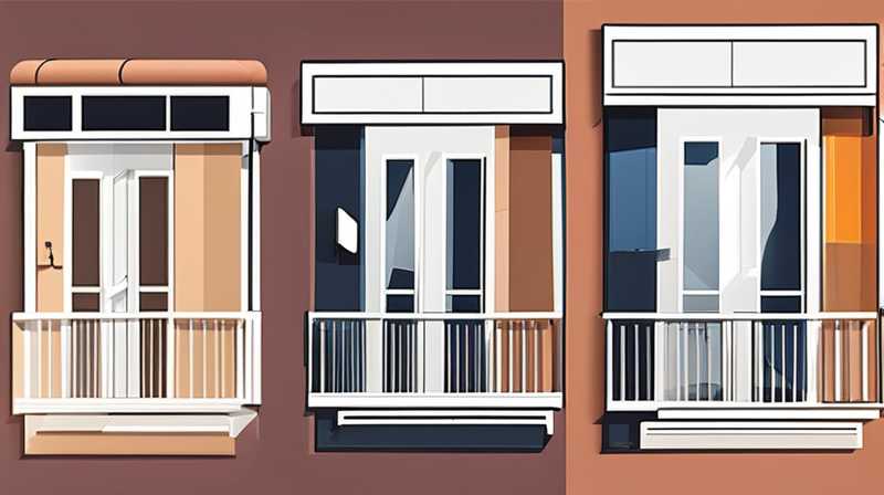 What is the temperature of the balcony wall mounted solar panel?