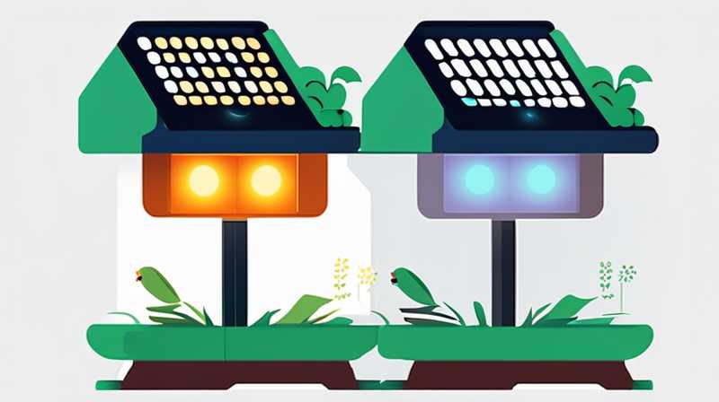 What kind of solar lighting is used in the garden