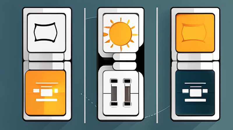 How to connect solar panels to sockets