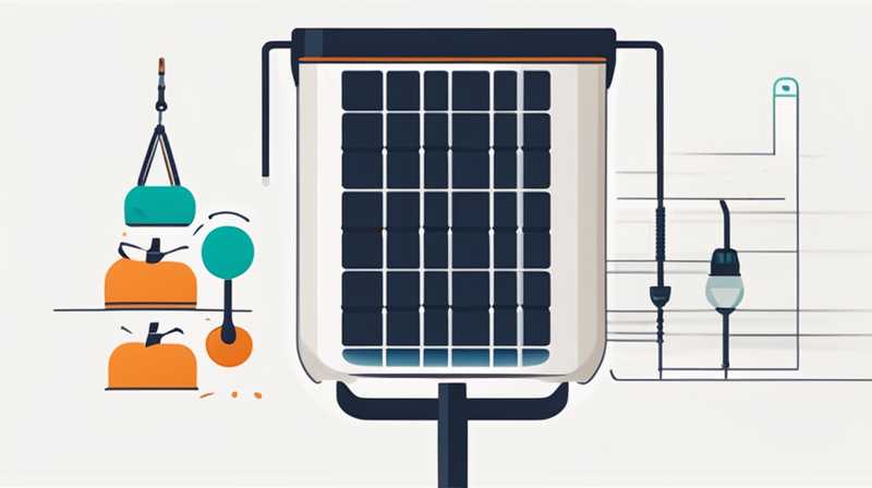 How to install the solar bucket hook