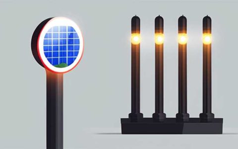 How to light up the solar fence light