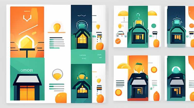 Where does the electricity of the household solar light store?