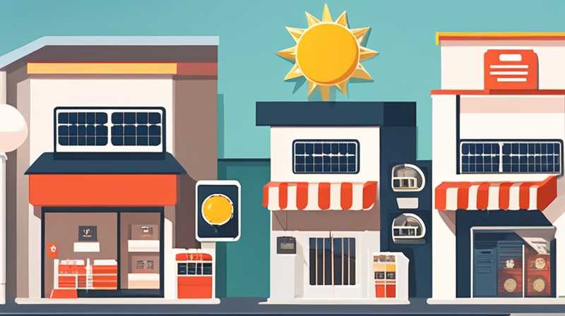 What are the stores that sell solar energy in Qingyuan?