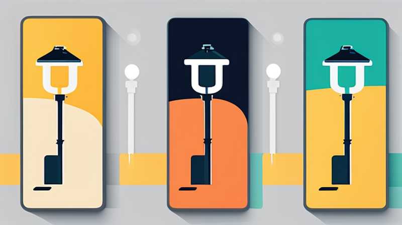 How to straighten solar street lights