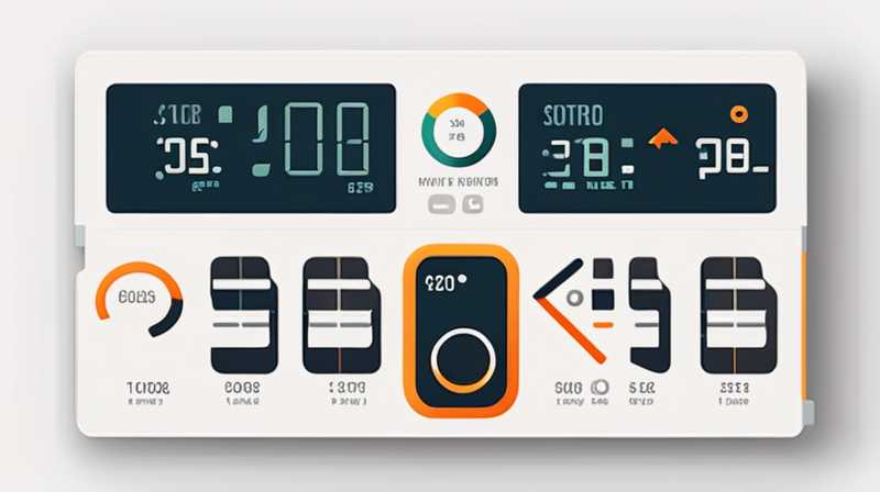 How does a solar meter display degrees?