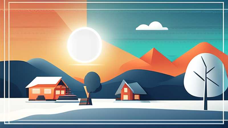 What is the principle of using solar energy in winter