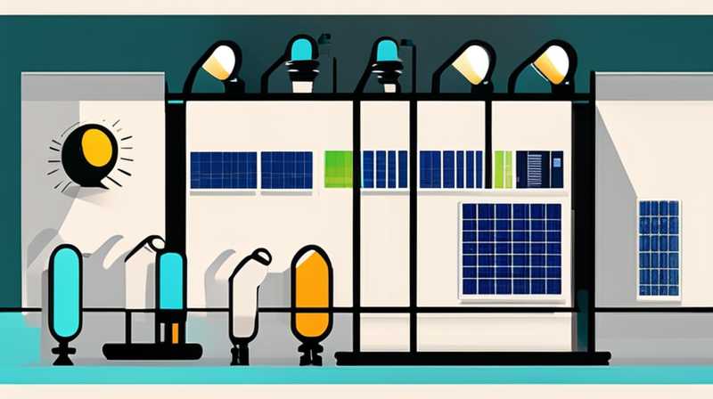 How to connect lamps to solar panels