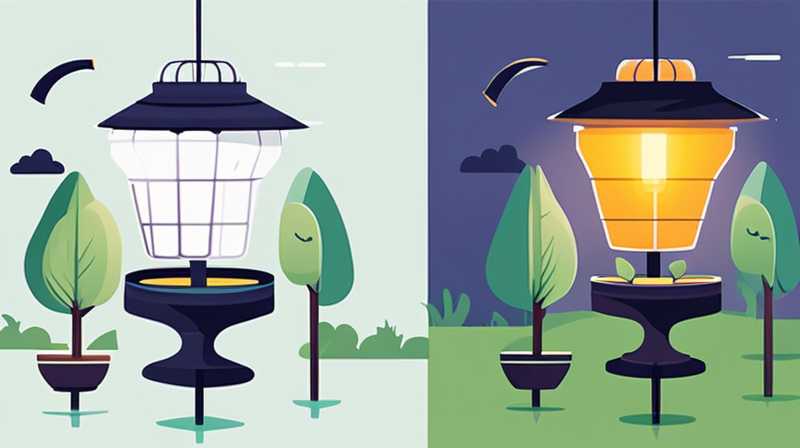 How to dismantle the solar chandelier in the garden