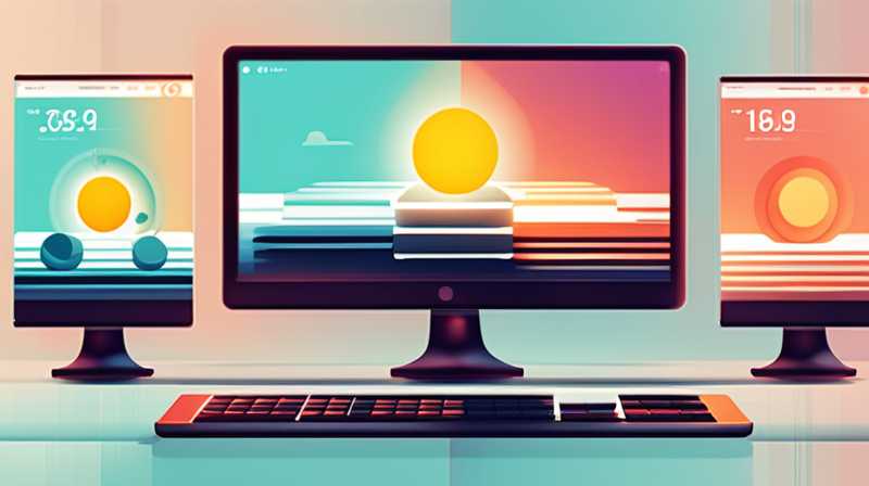 How many watts of solar energy are needed for 5 monitors?