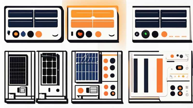 How to adjust the left and right solar controllers