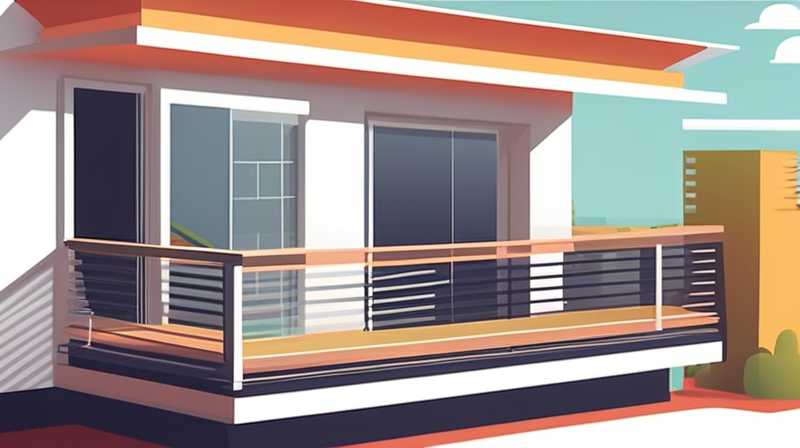 How to place solar energy on the balcony