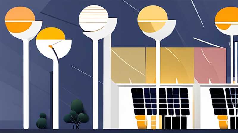 How to install courtyard solar street lights