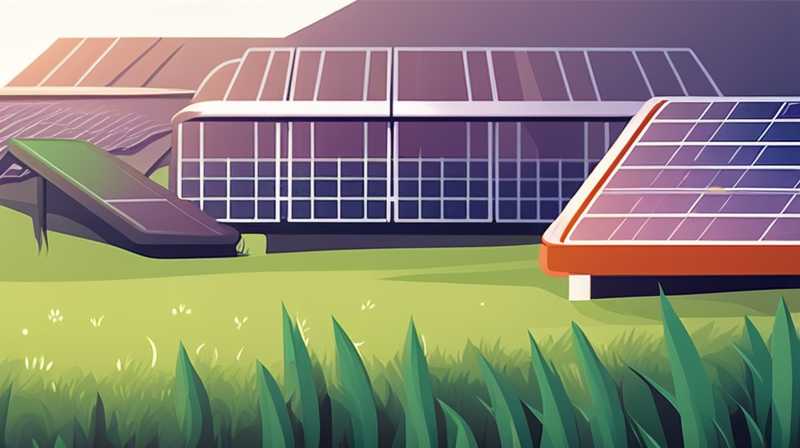 What kind of grass can be grown under solar panels?