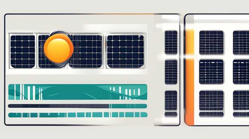 How can I see the voltage of solar energy?