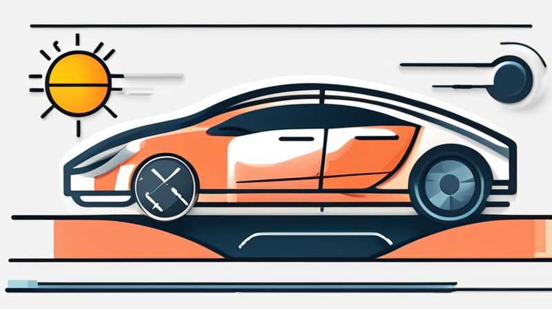 Where to put solar accessories in the car