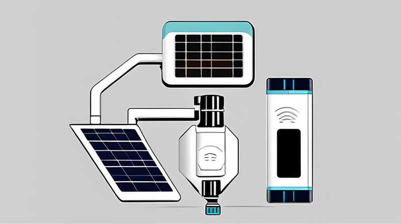 Which port is on the side of the solar solenoid valve?