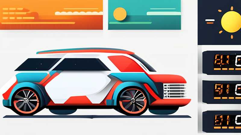 How many watts should I choose for car-mounted solar power generation?