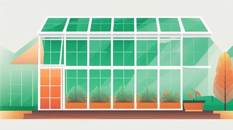 How glass greenhouses store solar energy