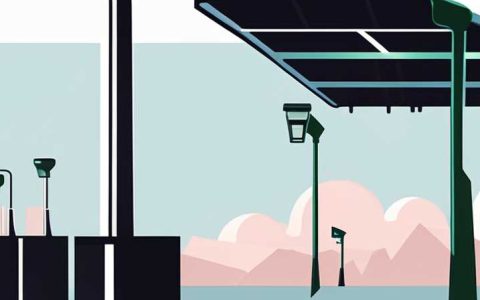 How much area does the solar street light illuminate?