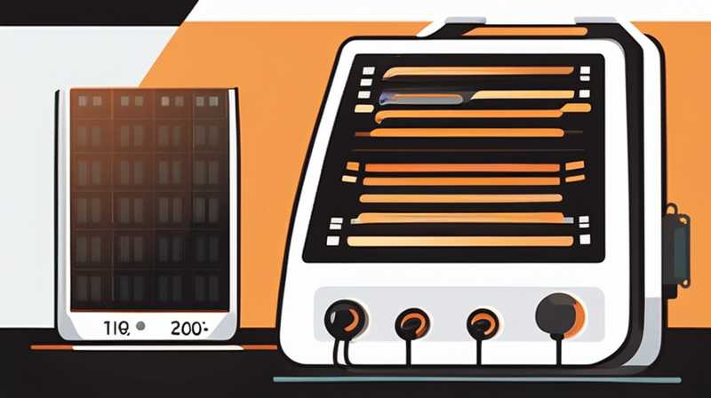 How many watts of light can a solar power generator produce?