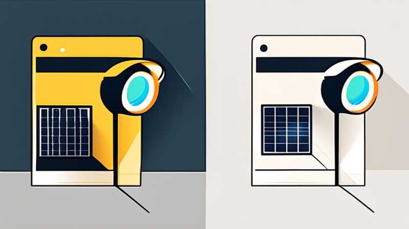 How to set up the solar-powered surveillance light