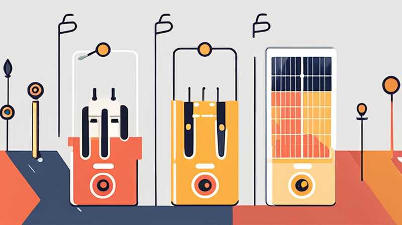 How to connect the plug to the solar lamp