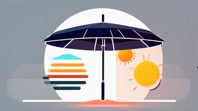 How to make an outdoor solar umbrella