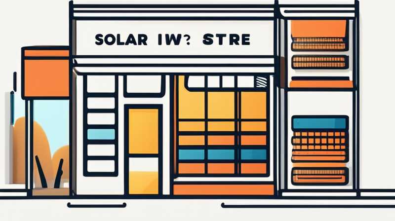 How much does it cost to invest in a solar lighting store?