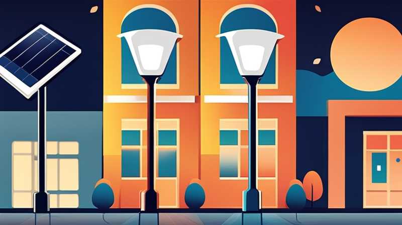 Why do solar LED street lights light up at night?